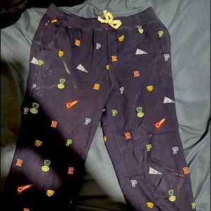 Navy blue graphic polo sweats